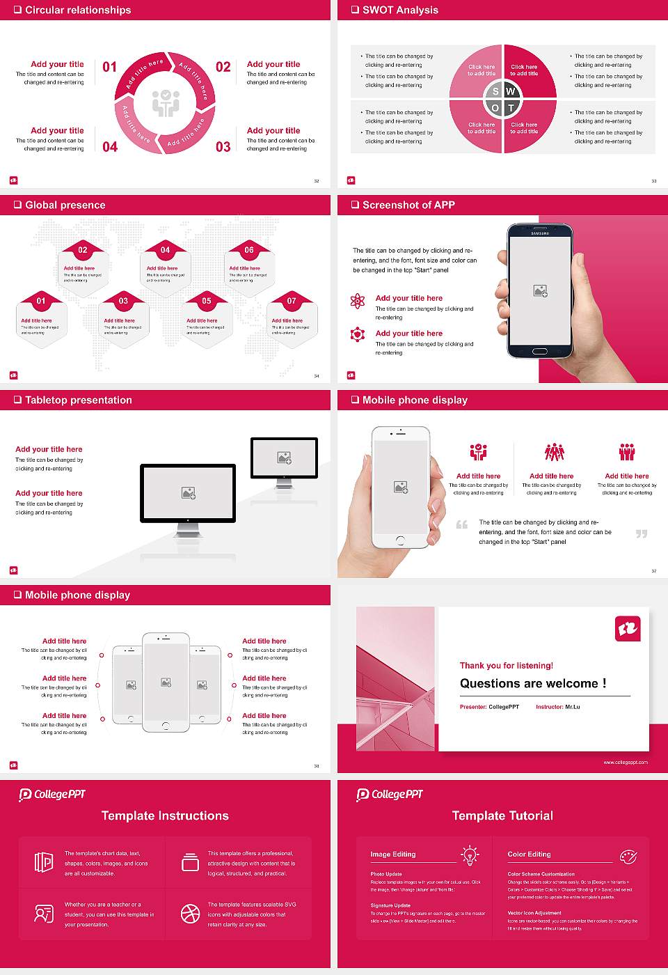 Rotterdam University of Applied Sciences General Purpose PPT Template16:9 ratio PPT effect preview image5