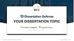 Dublin City University Disputation Powerpoint Vorlage