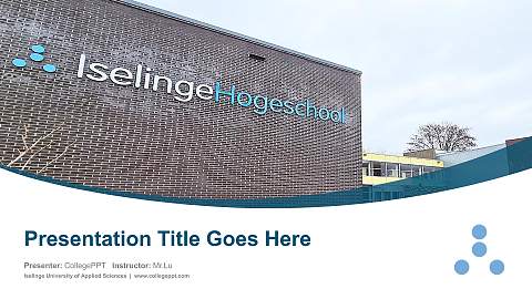 Iselinge University of Applied Sciences Course/Courseware Creation PPT Template