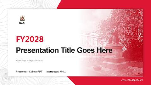 Royal College of Surgeons in Ireland Academic Presentation/Research Findings Report PPT Template