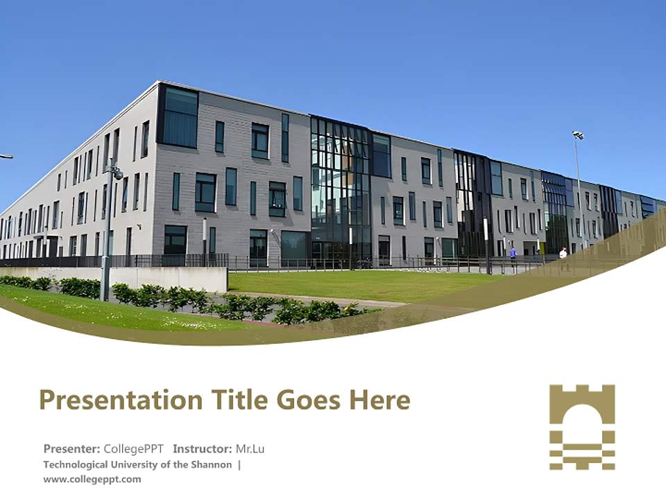 Technological University of the Shannon Course/Courseware Creation PPT Template4:3 ratio PPT effect preview image5