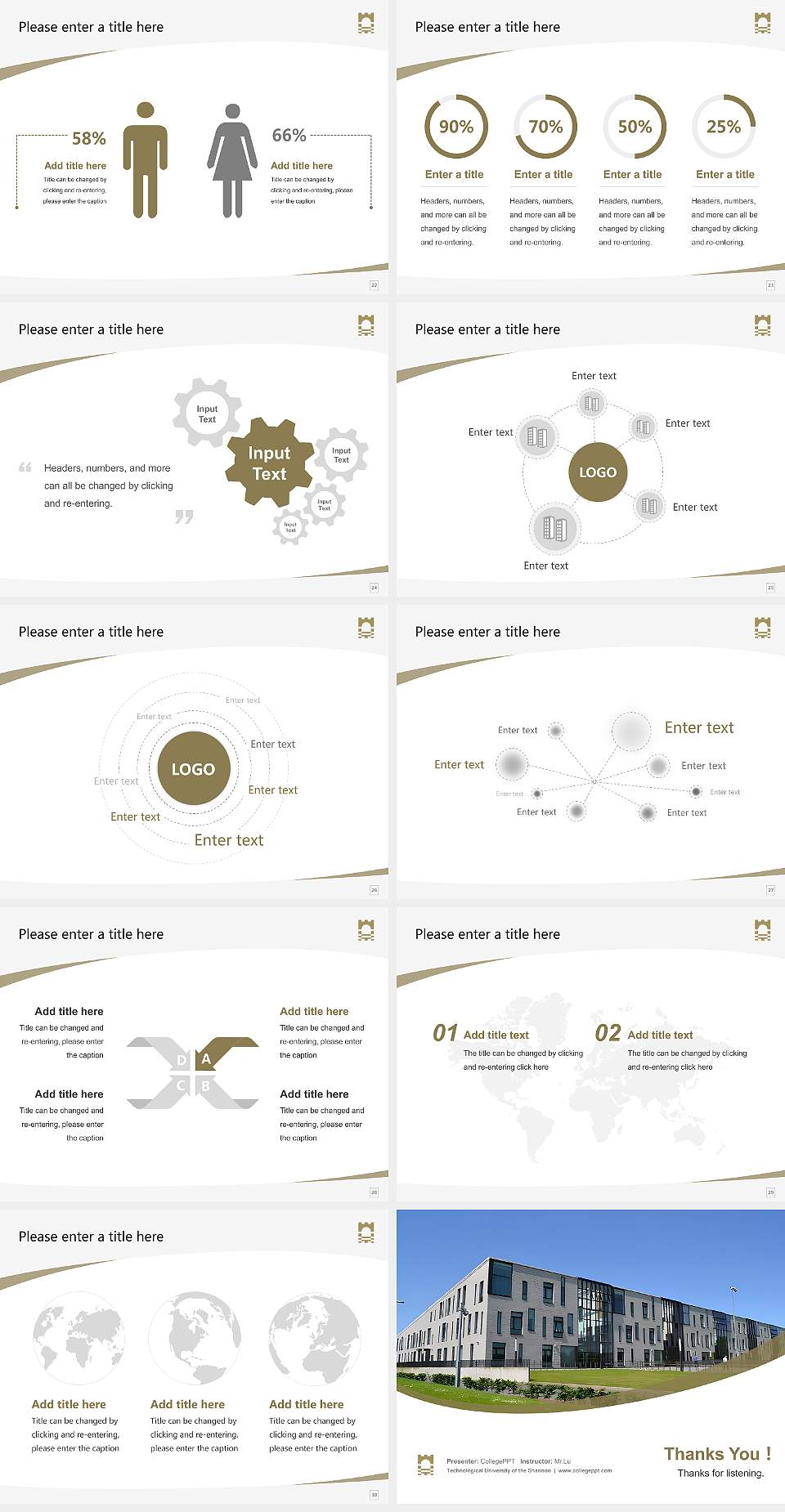 Technological University of the Shannon Course/Courseware Creation PPT Template4:3 ratio PPT effect preview image4