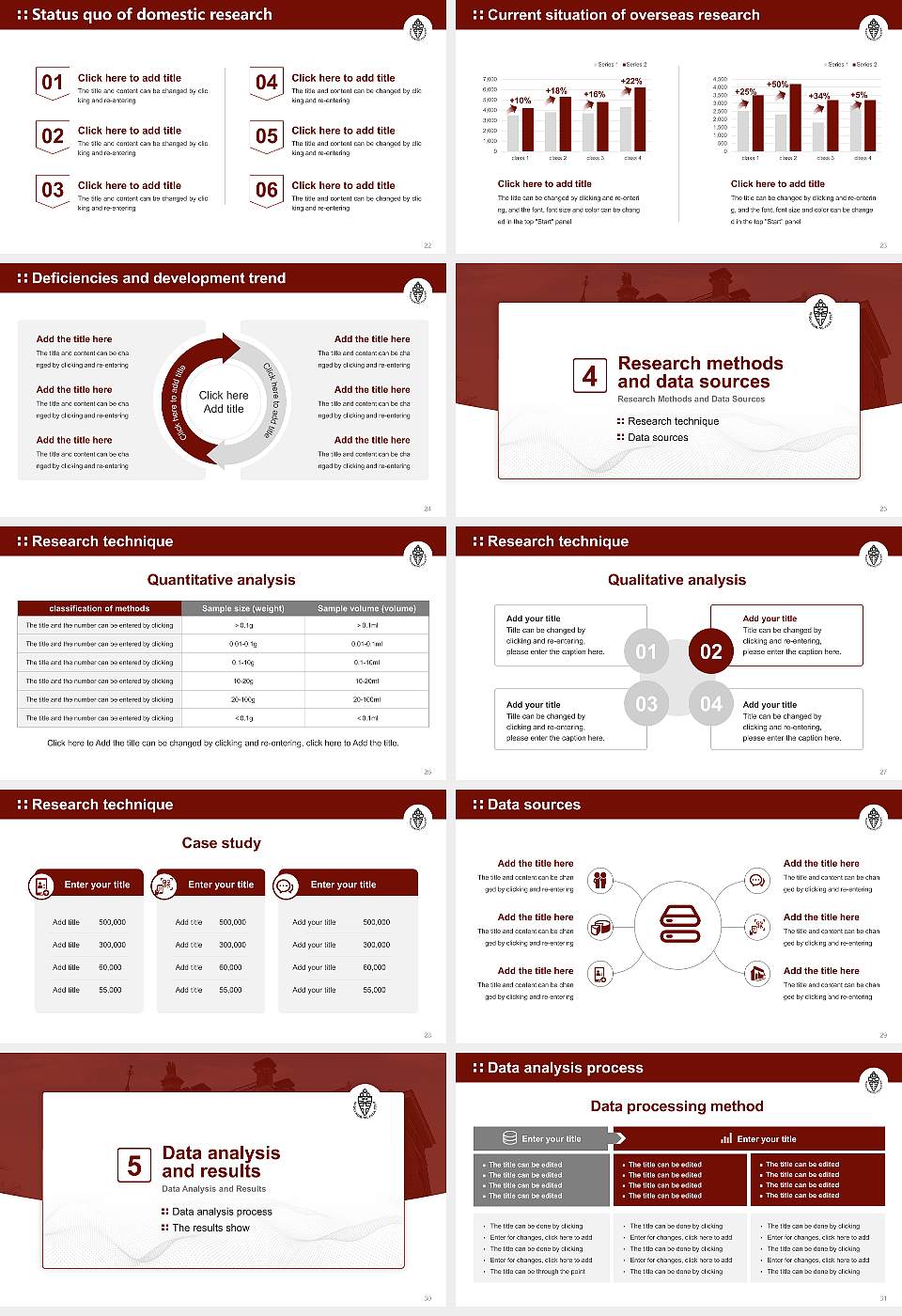 Radboud University Graduation Thesis Defense PPT Template16:9 ratio PPT effect preview image4