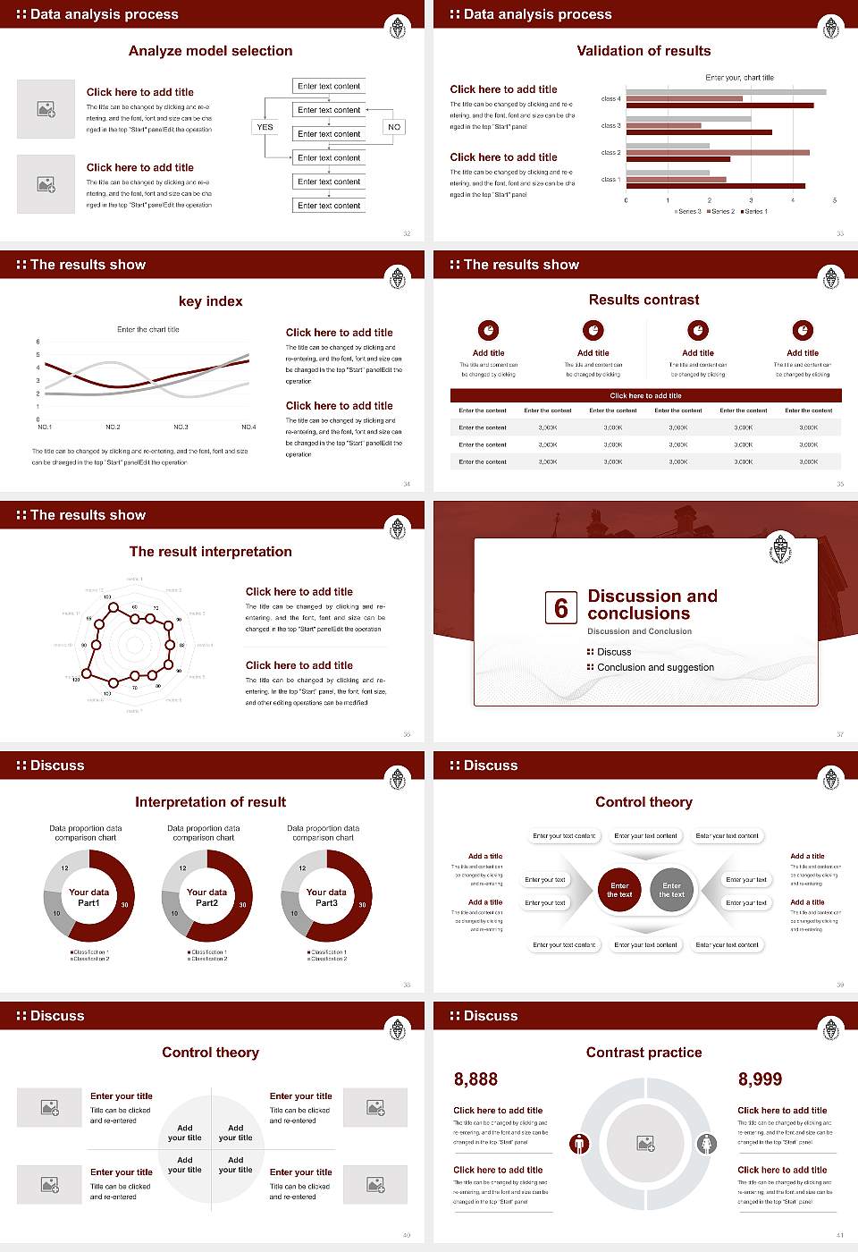 Radboud University Graduation Thesis Defense PPT Template16:9 ratio PPT effect preview image5
