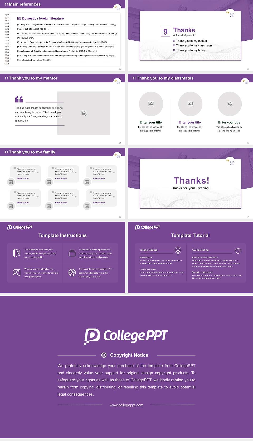 National College of Ireland Graduation Thesis Defense PPT Template16:9 ratio PPT effect preview image7