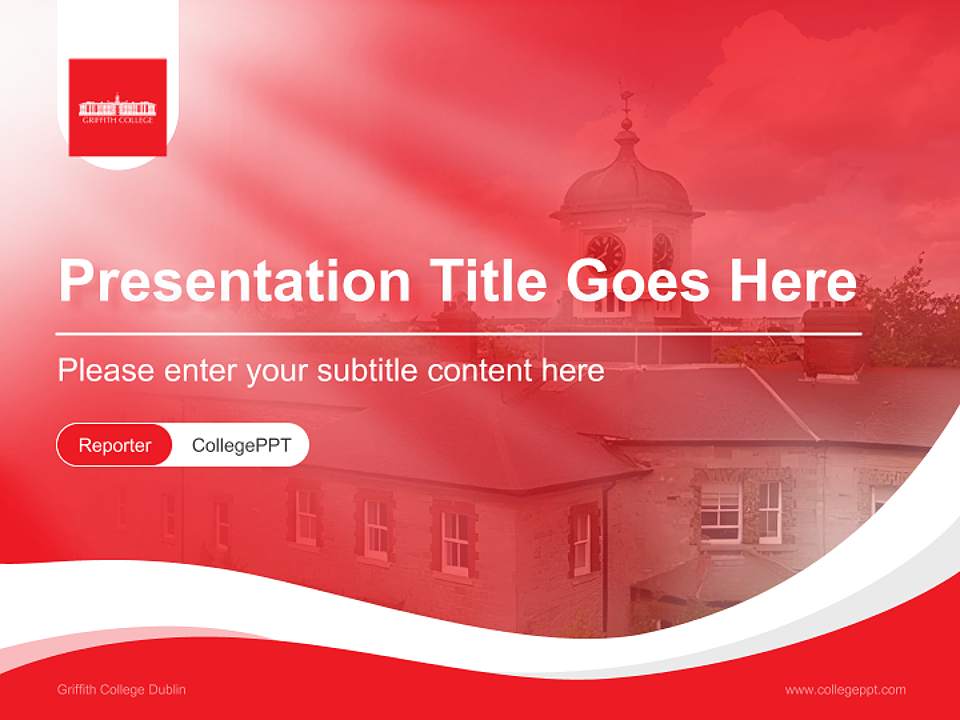 Griffith College Dublin Lecture Sharing and Networking Event PPT Template4:3 ratio PPT effect preview image4