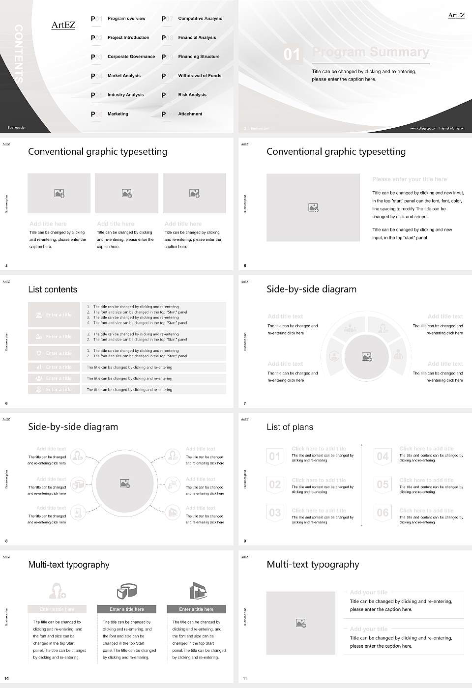 ArtEZ University of the Arts Competition/Entrepreneurship Contest PPT Template16:9 ratio PPT effect preview image2
