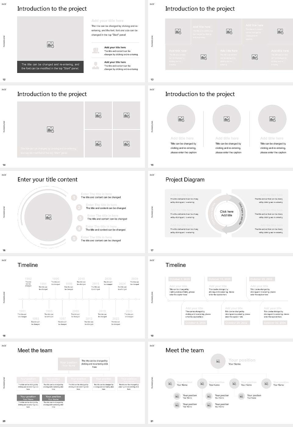 ArtEZ University of the Arts Competition/Entrepreneurship Contest PPT Template16:9 ratio PPT effect preview image3