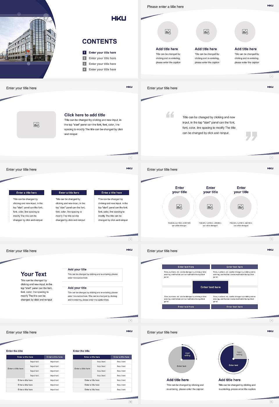 HKU University of the Arts Utrecht Course/Courseware Creation PPT Template16:9 ratio PPT effect preview image2