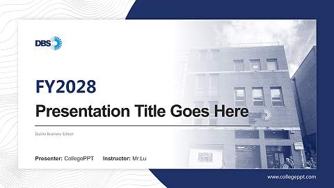 Dublin Business School Academic Presentation/Research Findings Report PPT Template