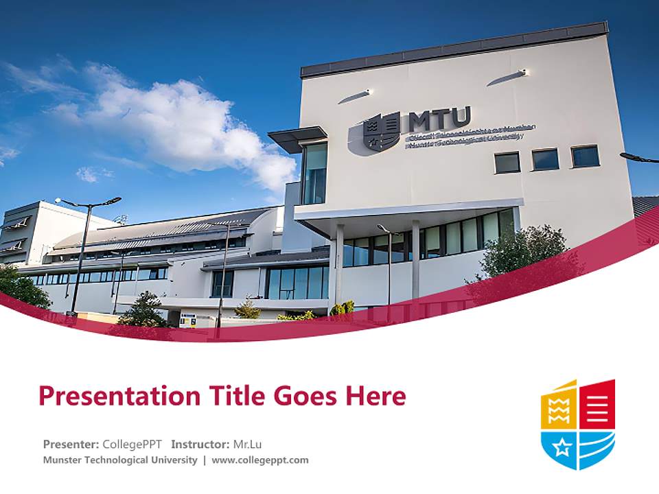 Munster Technological University Course/Courseware Creation PPT Template4:3 ratio PPT effect preview image5