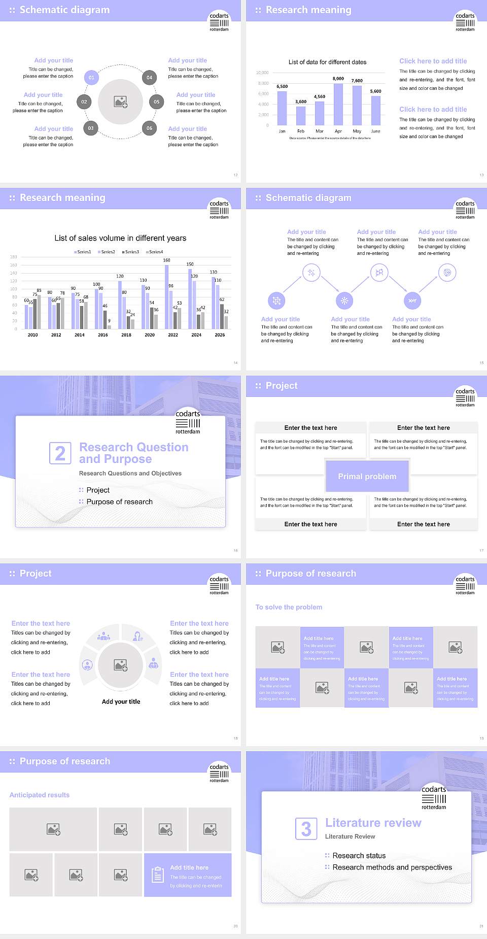 Codarts University for the Arts Graduation Thesis Defense PPT Template4:3 ratio PPT effect preview image3