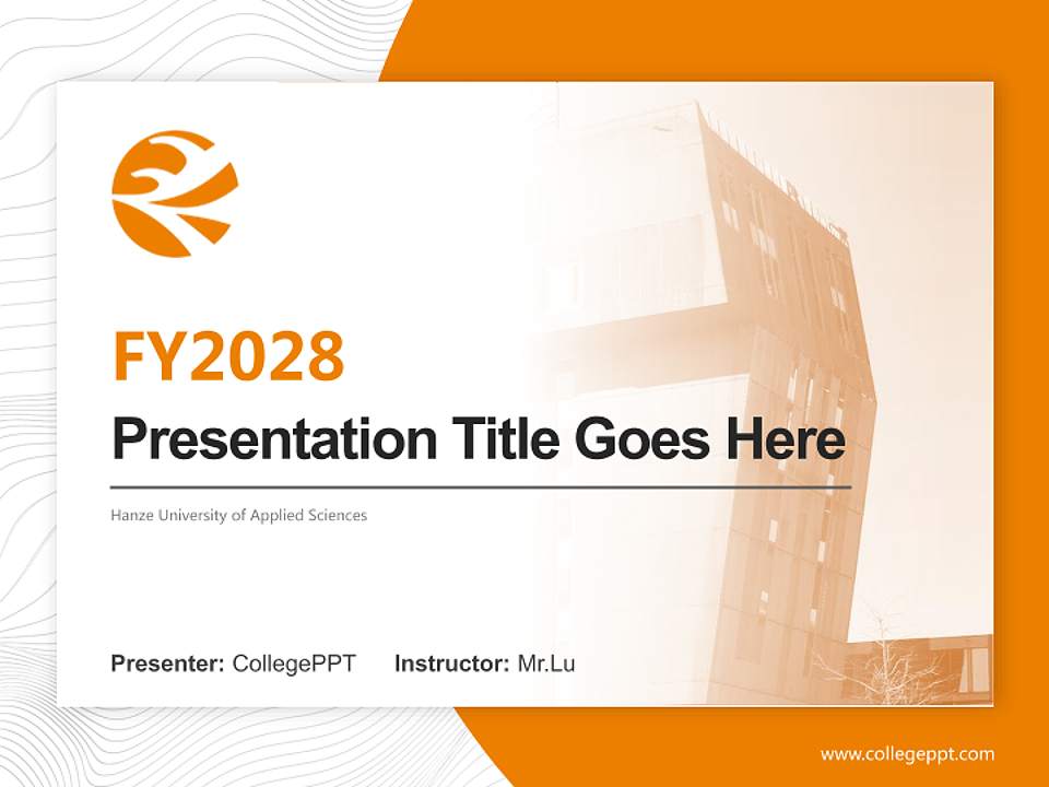 Hanze University of Applied Sciences Academic Presentation/Research Findings Report PPT Template4:3 ratio PPT effect preview image5