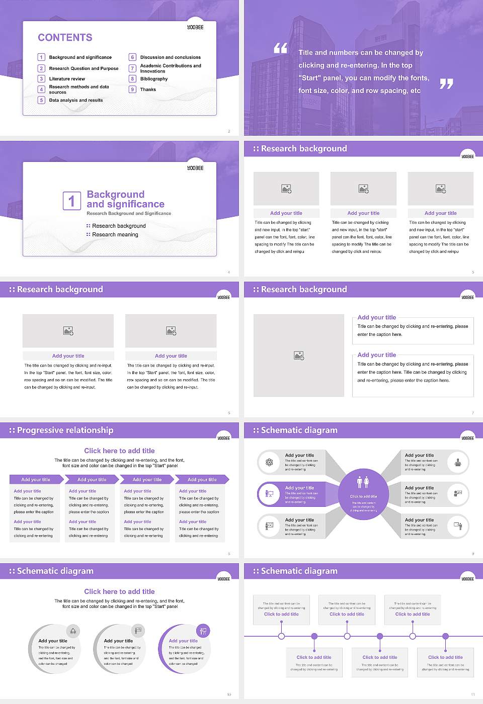 Yoobee College of Creative Innovation Graduation Thesis Defense PPT Template16:9 ratio PPT effect preview image2