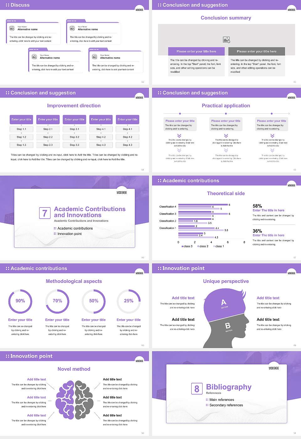 Yoobee College of Creative Innovation Graduation Thesis Defense PPT Template16:9 ratio PPT effect preview image6