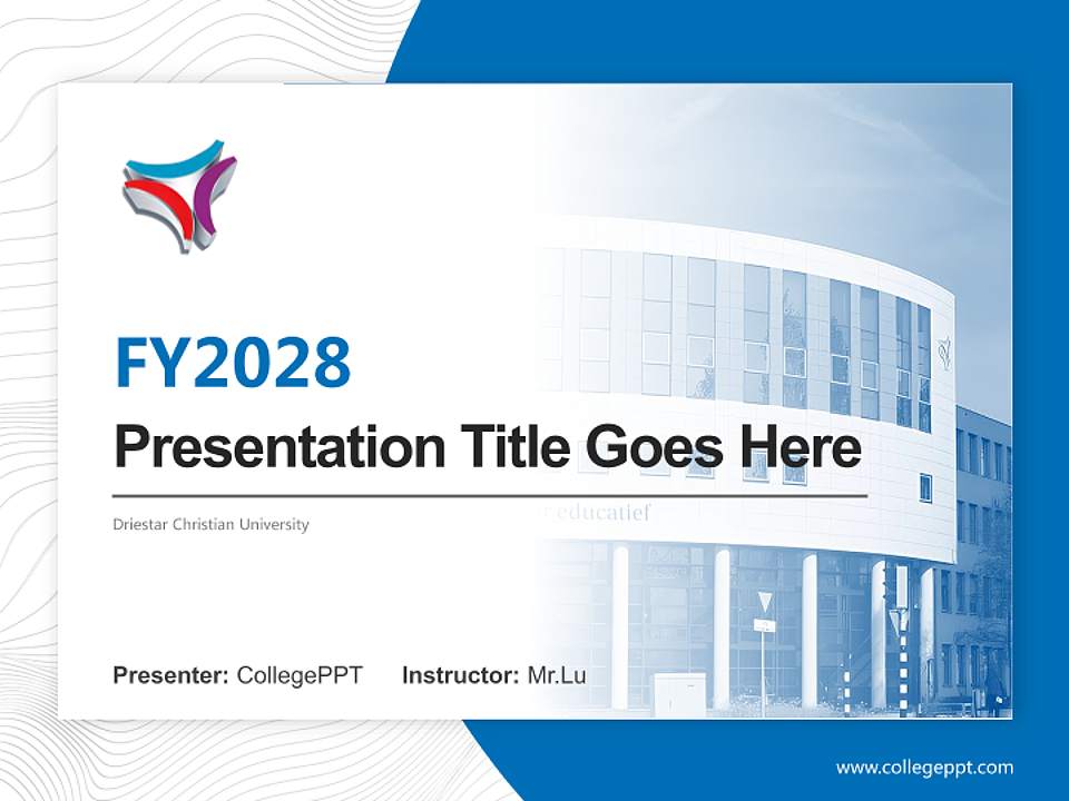 Driestar Christian University Academic Presentation/Research Findings Report PPT Template4:3 ratio PPT effect preview image5