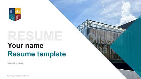 Maynooth University Resume PPT Template