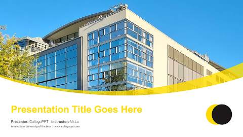 Amsterdam University of the Arts Course/Courseware Creation PPT Template