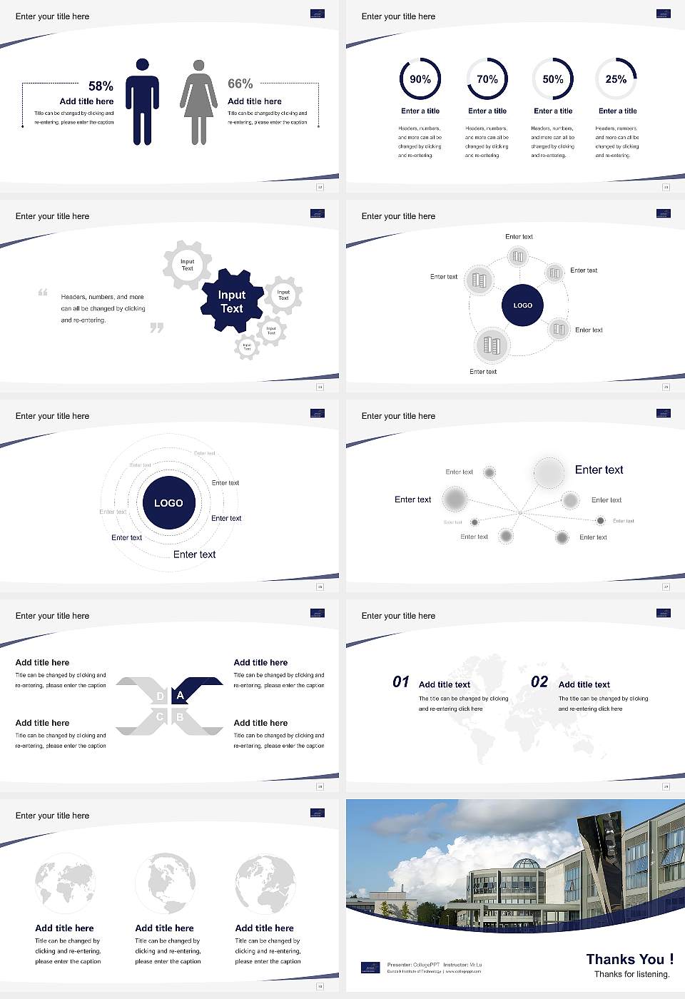 Dundalk Institute of Technology Course/Courseware Creation PPT Template16:9 ratio PPT effect preview image4