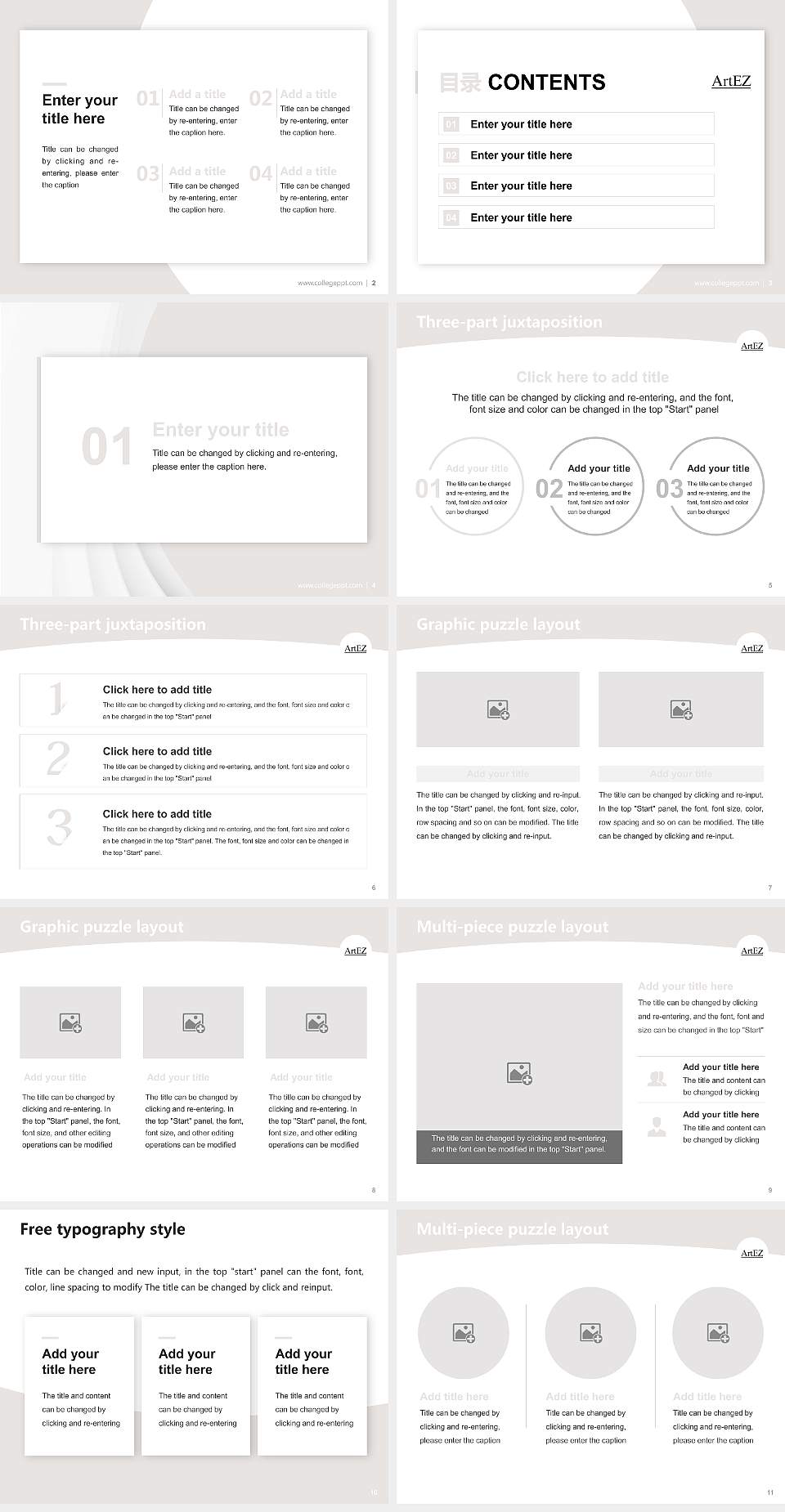 ArtEZ University of the Arts Academic Presentation/Research Findings Report PPT Template4:3 ratio PPT effect preview image2
