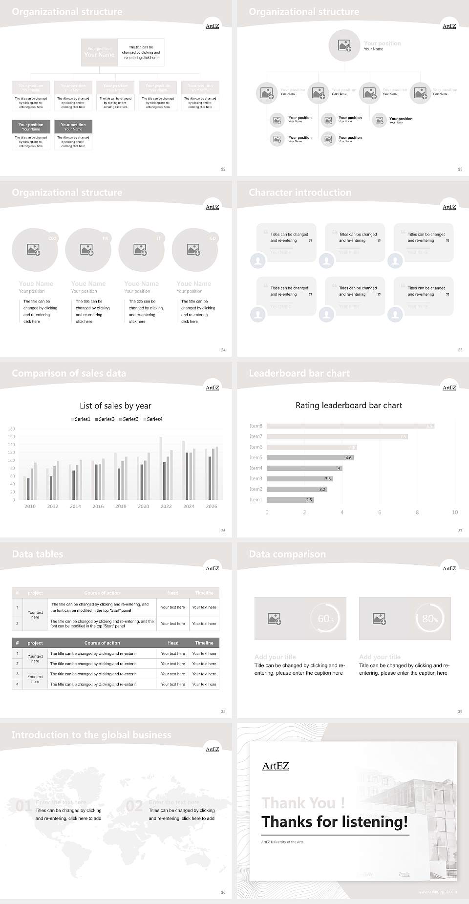 ArtEZ University of the Arts Academic Presentation/Research Findings Report PPT Template4:3 ratio PPT effect preview image4