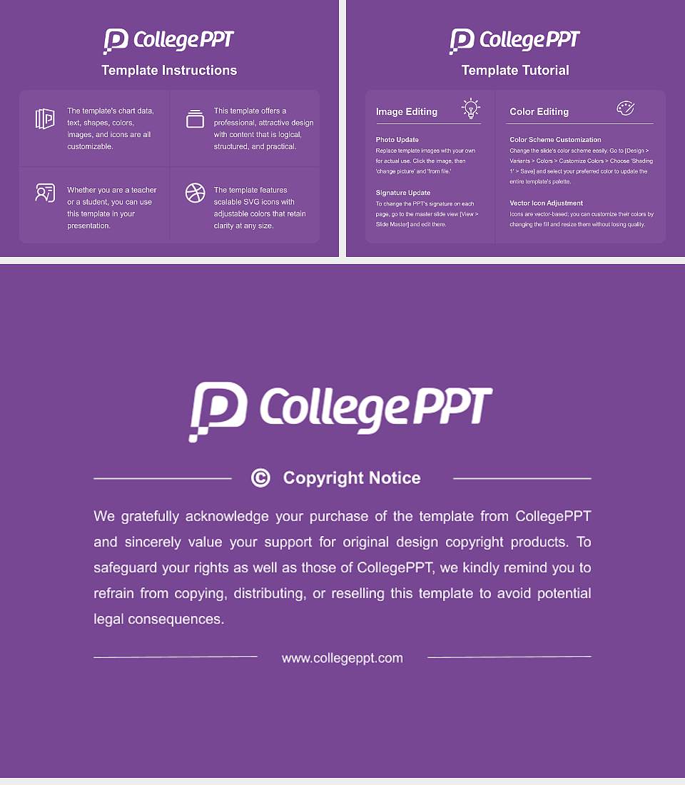 National College of Ireland Course/Courseware Creation PPT Template4:3 ratio PPT effect preview image5