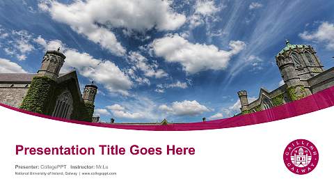 National University of Ireland, Galway Course/Courseware Creation PPT Template