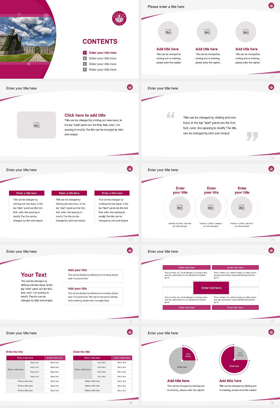National University of Ireland, Galway Course/Courseware Creation PPT Template16:9 ratio PPT effect preview image2