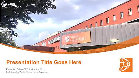 Breda University of Applied Sciences Course/Courseware Creation PPT Template