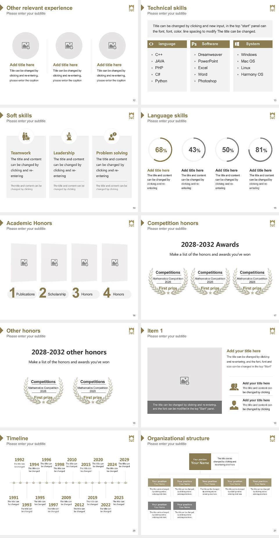 Technological University of the Shannon Resume PPT Template4:3 ratio PPT effect preview image3