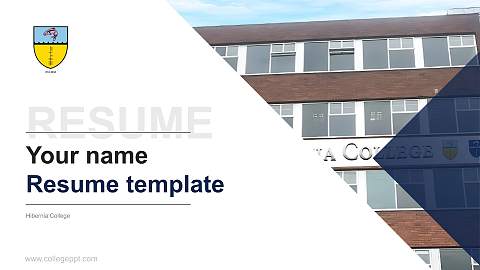 Hibernia College Resume PPT Template