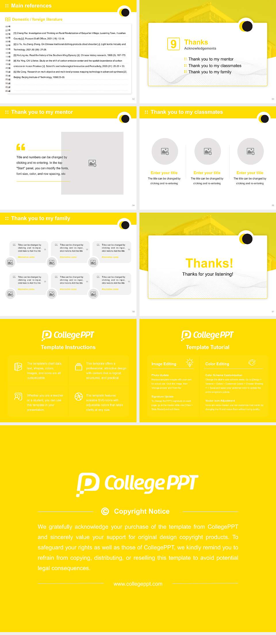 Amsterdam University of the Arts Graduation Thesis Defense PPT Template4:3 ratio PPT effect preview image7