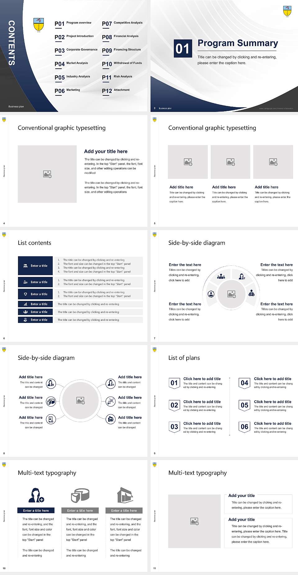 Hibernia College Competition/Entrepreneurship Contest PPT Template4:3 ratio PPT effect preview image2