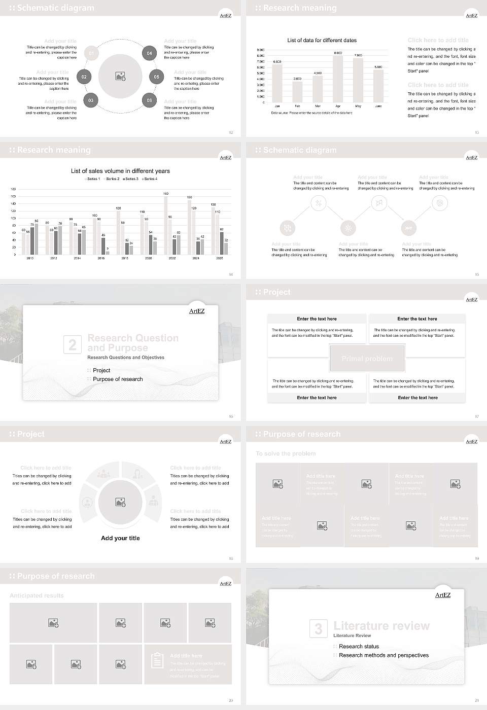 ArtEZ University of the Arts Graduation Thesis Defense PPT Template16:9 ratio PPT effect preview image3