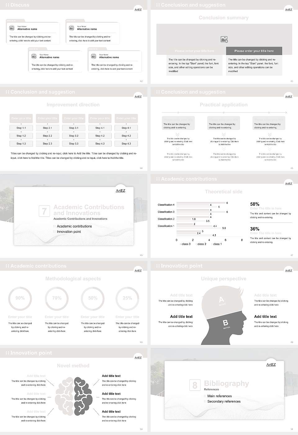 ArtEZ University of the Arts Graduation Thesis Defense PPT Template16:9 ratio PPT effect preview image6