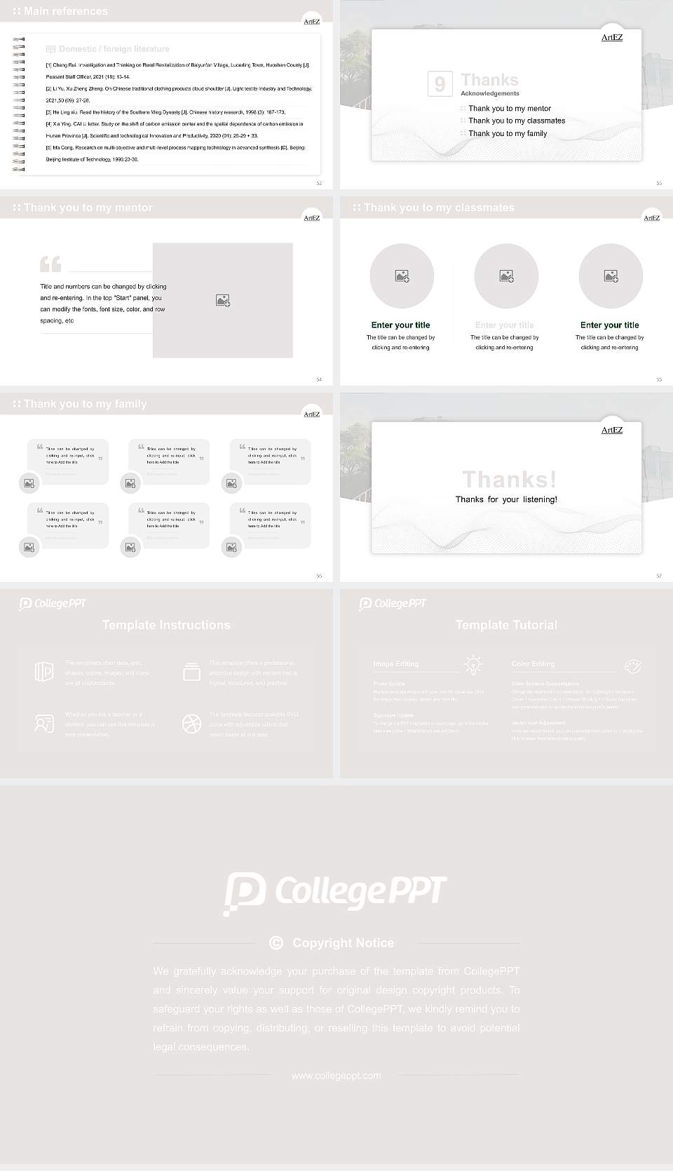 ArtEZ University of the Arts Graduation Thesis Defense PPT Template16:9 ratio PPT effect preview image7