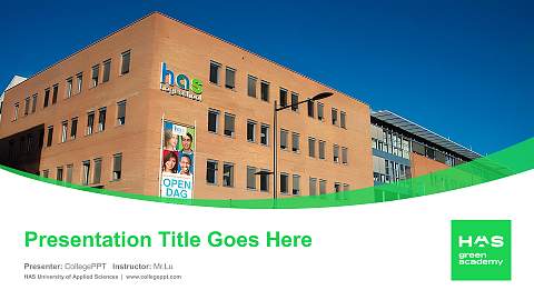 HAS University of Applied Sciences Course/Courseware Creation PPT Template