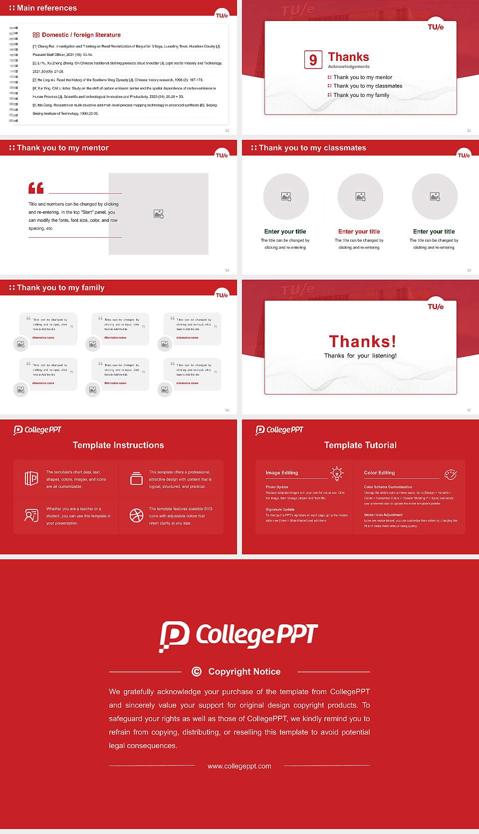 Eindhoven University of Technology Graduation Thesis Defense PPT Template16:9 ratio PPT effect preview image7