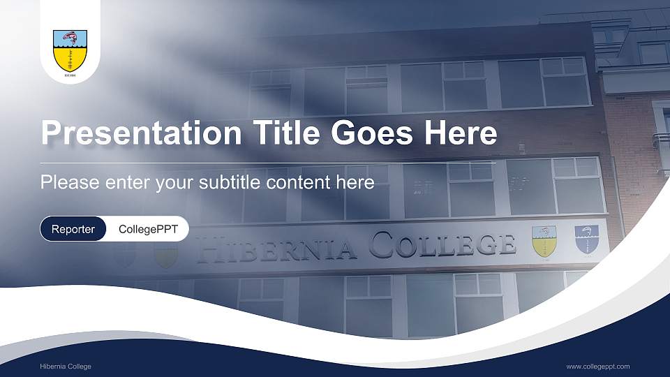 Hibernia College Lecture Sharing and Networking Event PPT Template16:9 ratio PPT effect preview image