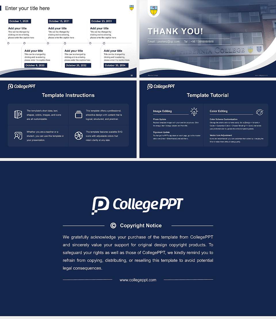 Hibernia College Lecture Sharing and Networking Event PPT Template16:9 ratio PPT effect preview image4