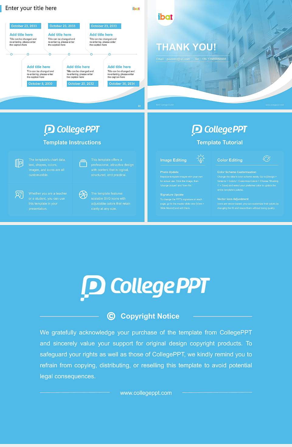 IBAT College Dublin Lecture Sharing and Networking Event PPT Template4:3 ratio PPT effect preview image4