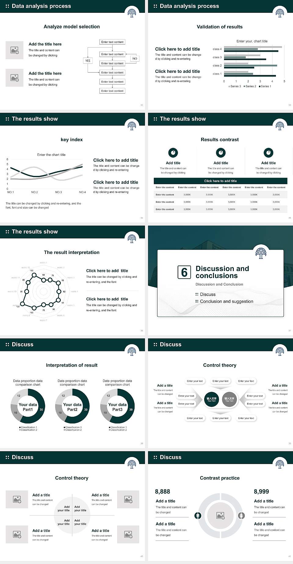Notenboom Business School Graduation Thesis Defense PPT Template4:3 ratio PPT effect preview image5