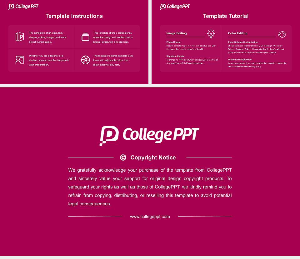 Shannon College of Hotel Management Course/Courseware Creation PPT Template16:9 ratio PPT effect preview image5