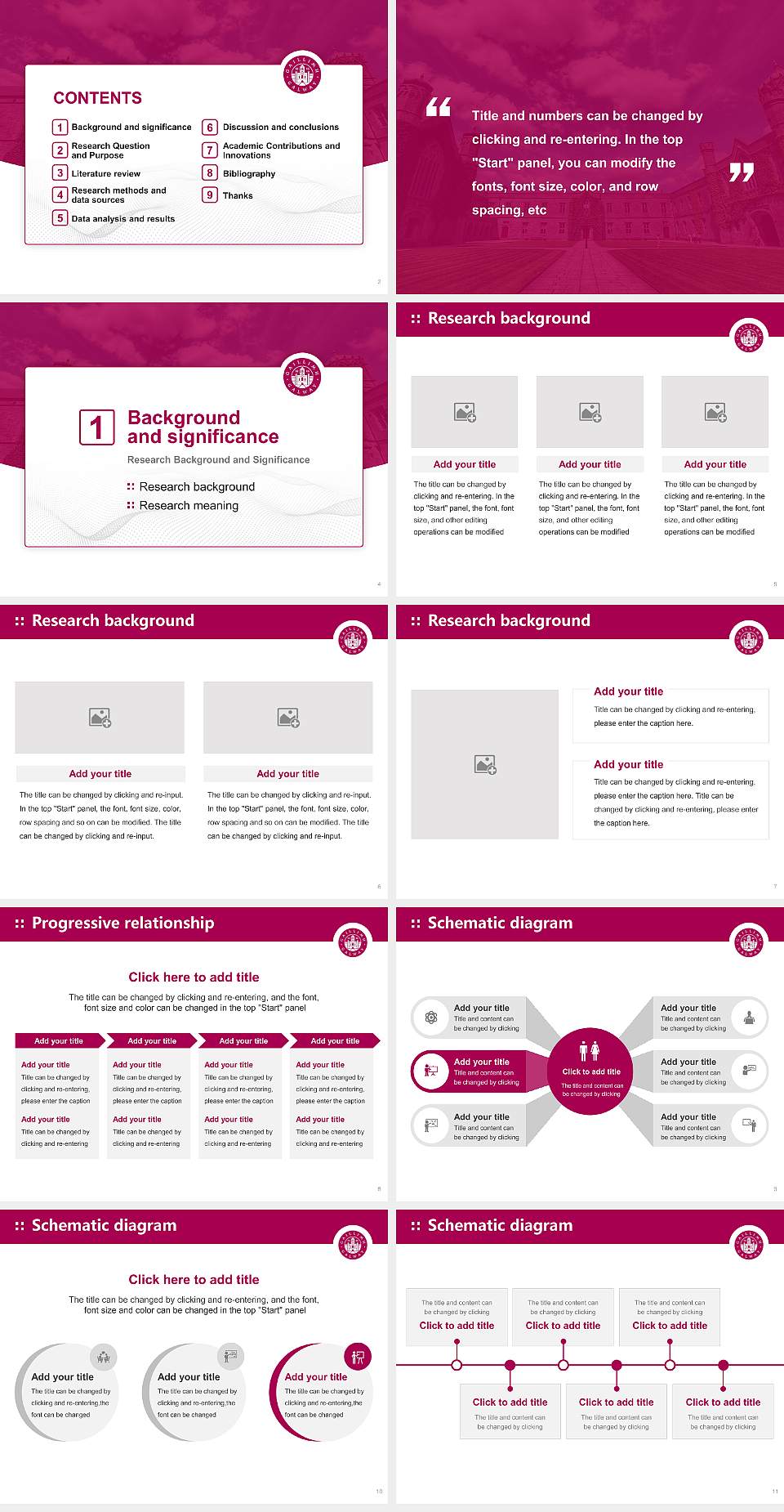 National University of Ireland, Galway Graduation Thesis Defense PPT Template4:3 ratio PPT effect preview image2