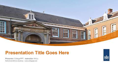 Netherlands Defence Academy Course/Courseware Creation PPT Template