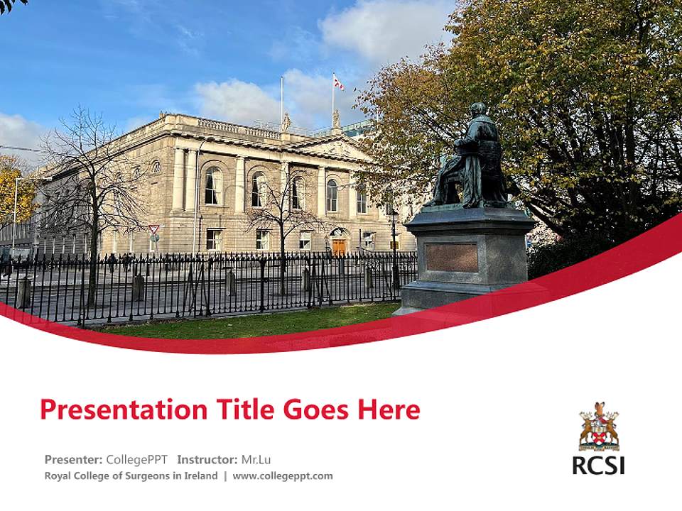 Royal College of Surgeons in Ireland Course/Courseware Creation PPT Template4:3 ratio PPT effect preview image5