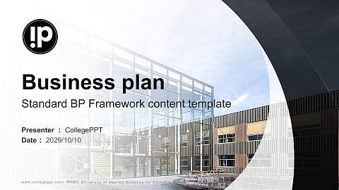 IPABO University of Applied Sciences for Education Competition/Entrepreneurship Contest PPT Template