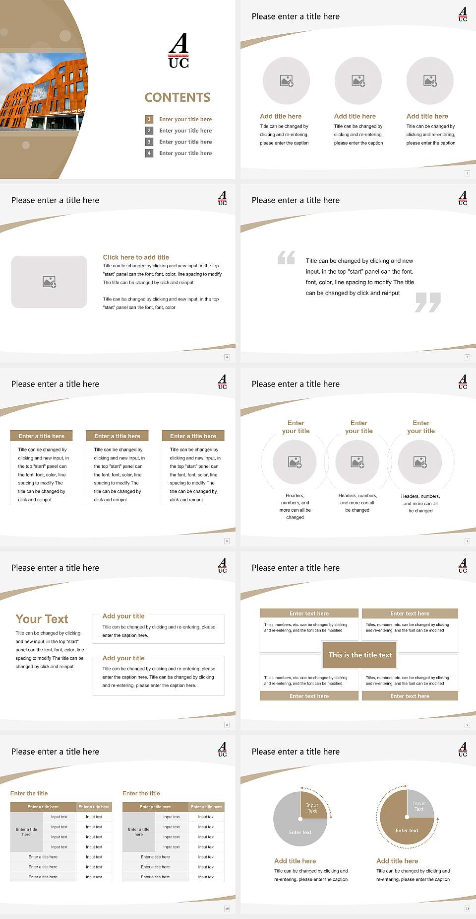 Amsterdam University College Course/Courseware Creation PPT Template4:3 ratio PPT effect preview image2