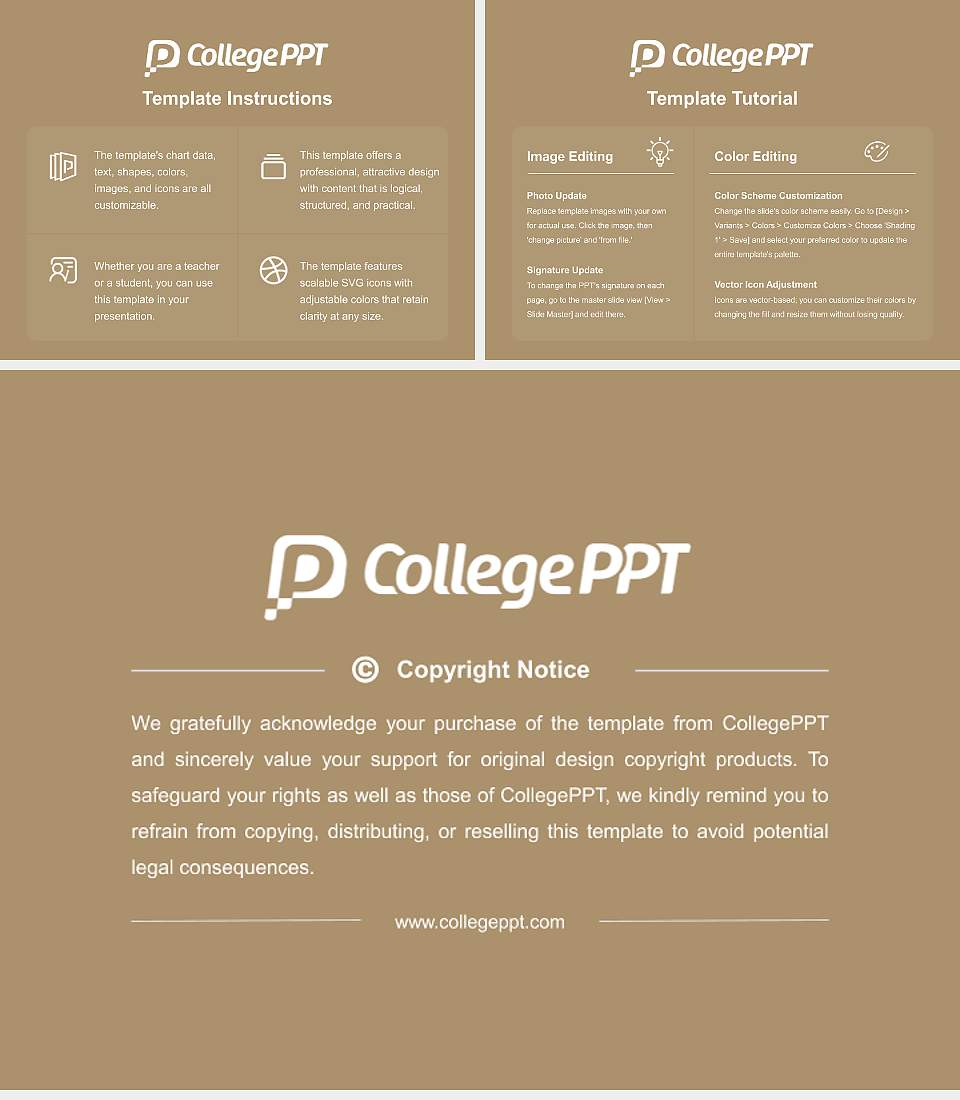 Amsterdam University College Course/Courseware Creation PPT Template4:3 ratio PPT effect preview image5