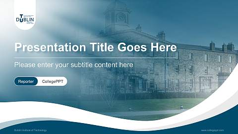 Dublin Institute of Technology Lecture Sharing and Networking Event PPT Template